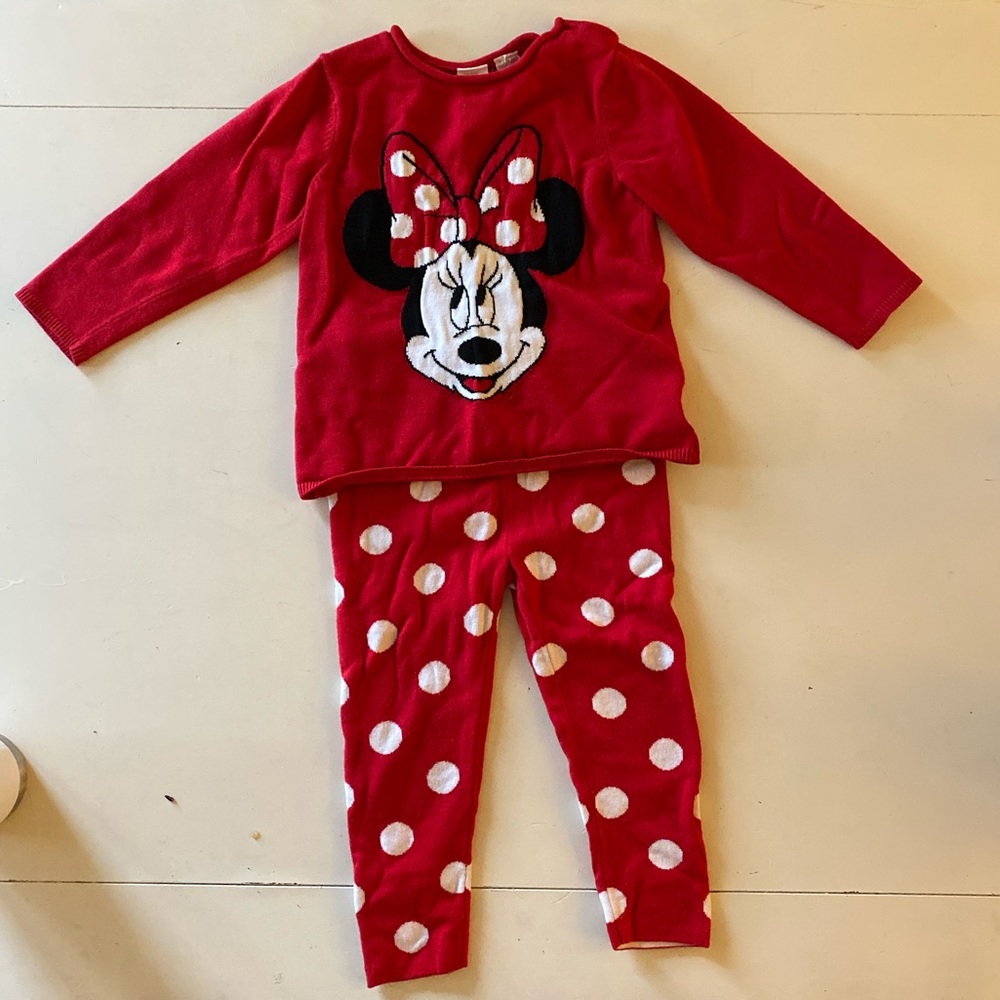 H&M Minnie Mouse Sweater Outfit, 1.5-2 Toddler